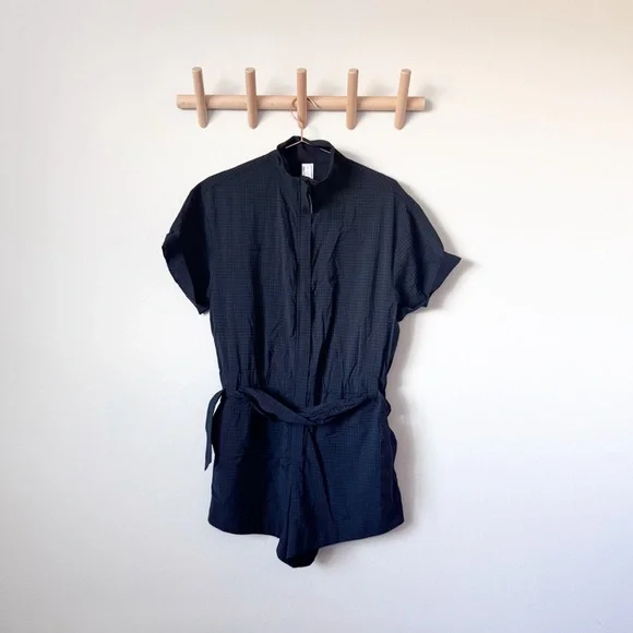 Fabletics Ripstop Short Onesie in Black - Picture 2 of 12